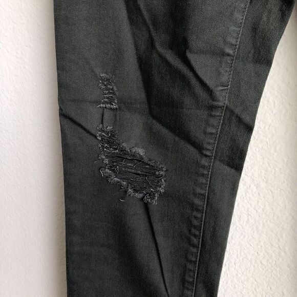 Empyre Tessa Skinny Jeans Women's Size 7 Olive Green Distressed with Stretch - Picture 6 of 11